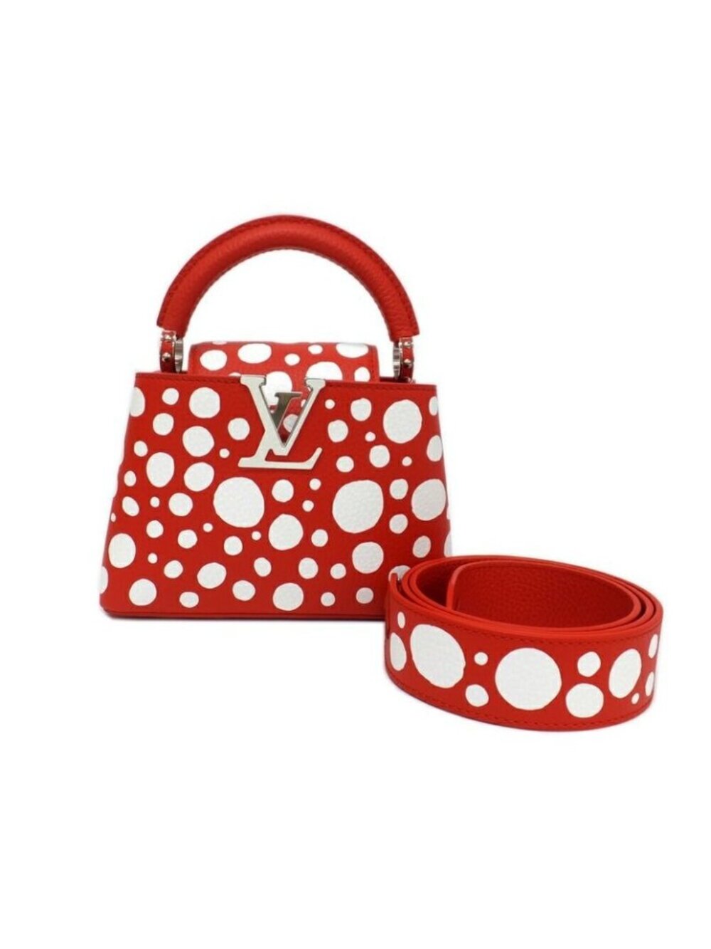 Louis Vuitton Lvyk Capucines Mini Red Infinity Yayoi